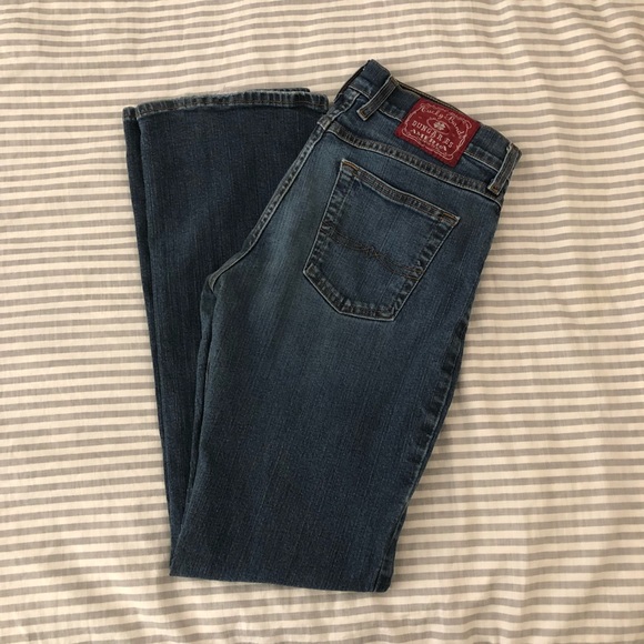 🍀 🔥 sale! Lucky Brand Jeans midrise flare - Picture 2 of 5